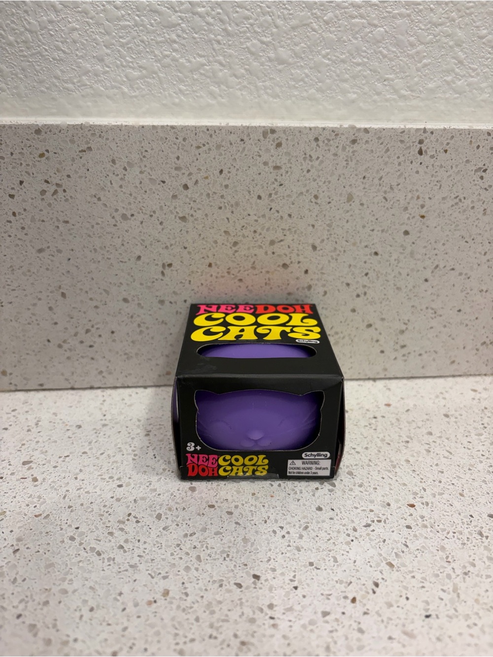 Needoh Cool Cats Stress Ball Purple Cat Squish NEW